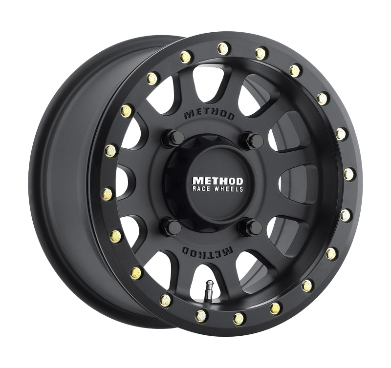 Method MR401 UTV Beadlock 14x7 / 5+2/38mm Offset / 4x156 / 132mm CB Matte Black Wheel