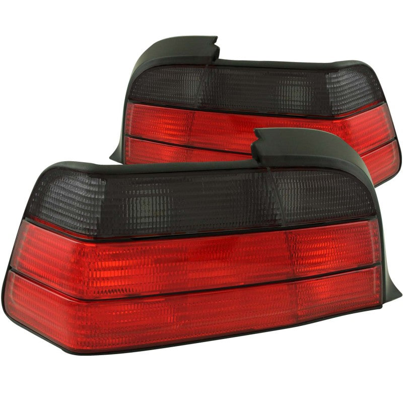 ANZO 221199 - 1992-1998 BMW 3 Series E36 Coupe/Convertable Taillights Red/Smoke