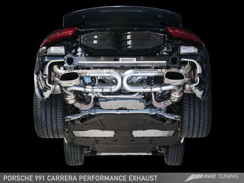AWE Tuning 3015-11020 - 991 Carrera Performance Exhaust - Use Stock Tips