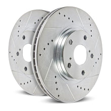 Load image into Gallery viewer, Power Stop 14-16 BMW 535d Front Evolution Drilled &amp; Slotted Rotors - Pair