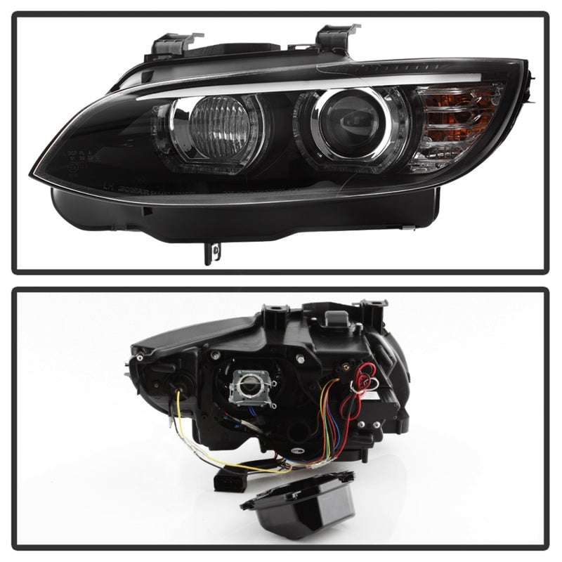 SPYDER 5085184 - Spyder 08-10 BMW F92 3 Series Projector Headlights - LED DRL - Black (PRO-YD-BMWE9208-DRL-BK)
