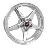 Race Star 92-745142DP - 92 Drag Star 17x4.50 5x4.50bc 1.75bs Direct Drill Polished Wheel