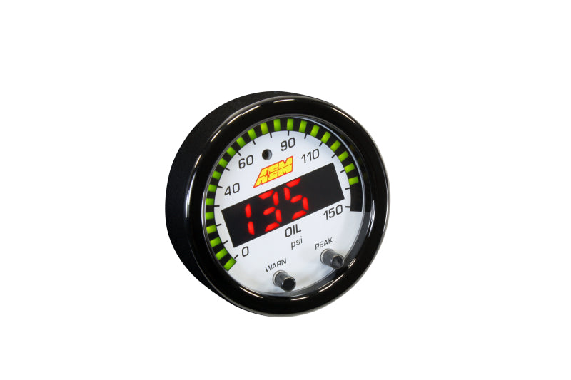 AEM 30-0307 - X-Series 0-150 Oil Pressure Gauge Kit