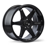 Enkei 539-895-6538BK - T6R 18x9.5 38mm Offset 5x114.3 Bolt Pattern 72.6 Bore Gloss Black Wheel