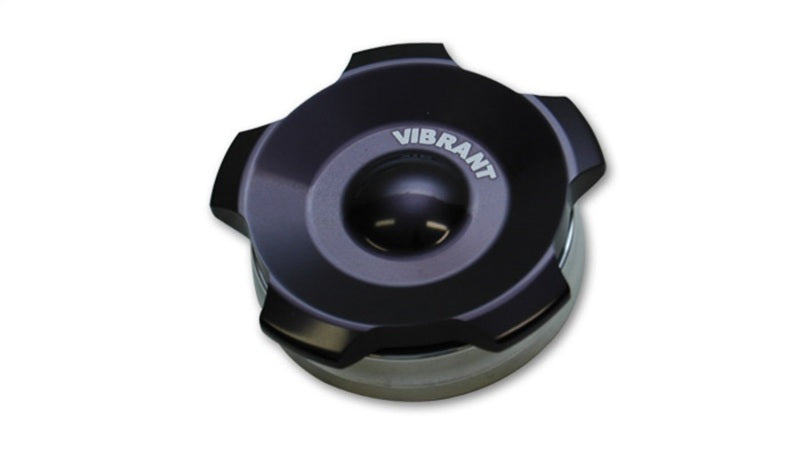 Vibrant 11291 - 2in OD Aluminum Weld Bungs w/ Anodized Black Aluminum Threaded Cap (incl. O-Ring)