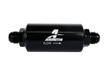 Load image into Gallery viewer, Aeromotive 12385 - In-Line Filter - AN -10 size Male - 10 Micron Microglass Element - Bright-Dip Black