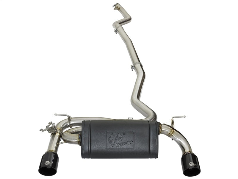 aFe 49-36334-B - MACHForce XP Exhausts Cat-Back SS 16-17 BMW 340i/iX 440i/iX (F3X) L6-3.0L (B58) w/Black Tips