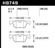 Load image into Gallery viewer, Hawk Performance HB749Z.648 - Hawk 13-14 BMW 328i/328i xDrive / 2014 428i/428i xDrive PC Rear Brake Pads
