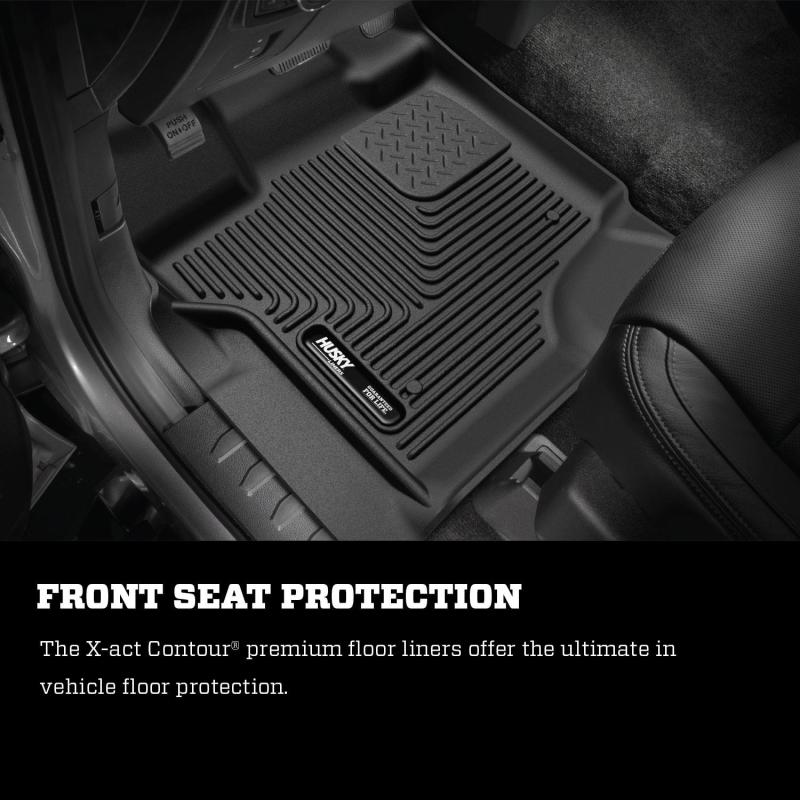 Husky Liners FITS: 53391 - 09-14 Ford F-150 SuperCrew Cab X-Act Contour Second Row Seat Floor Liner - Black