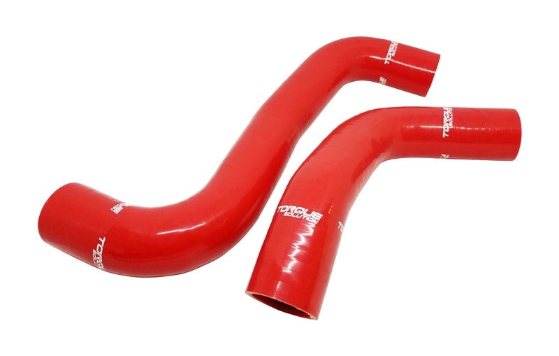 Torque Solution TS-SU-420RD - 08-14 Subaru WRX / 08-18 STI / 09-13 Forester XT Silicone Radiator Hose Kit - Red