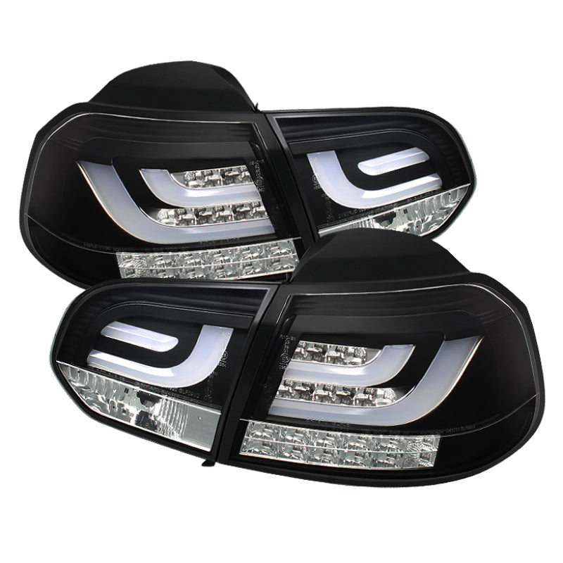 SPYDER 5071767 - Spyder Volkswagen Golf/GTI 10-13 G2 Type With Light Bar LED Tail Lights Black ALT-YD-VG10-LED-G2-BK