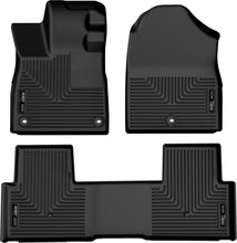 Load image into Gallery viewer, Husky Liners FITS: 2023 Honda Pilot Weatherbeater Black Front &amp; 2nd Seat Floor Liners