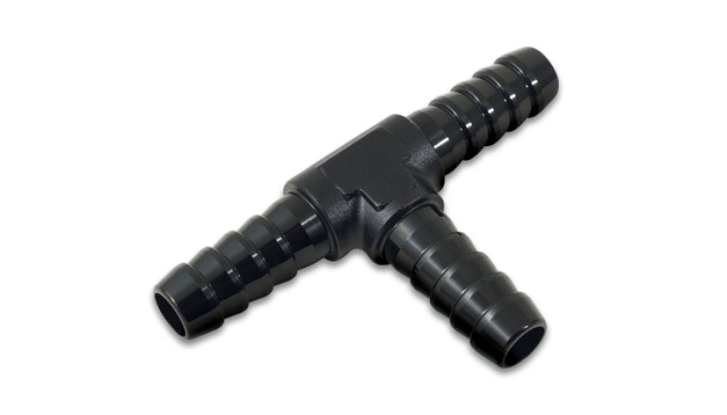 Vibrant 11425 - 1/4in Barbed Tee Adapter- Black Anodized