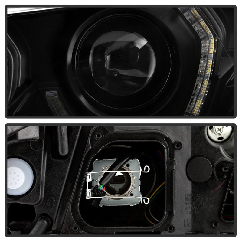 SPYDER 5088208 -Spyder BMW 5 Series F10 11-13 Xenon/HID AFS Projector Headlights - Black PRO-YD-BMWF10HIDAFS-SEQ-BK