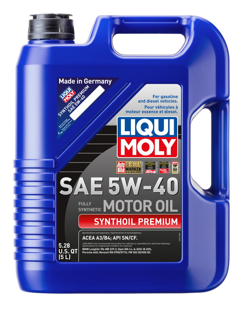 LIQUI MOLY 2041 - 5L Synthoil Premium Motor Oil SAE 5W40