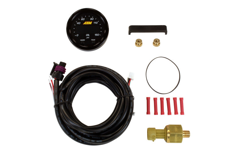 AEM 30-0307 - X-Series 0-150 Oil Pressure Gauge Kit