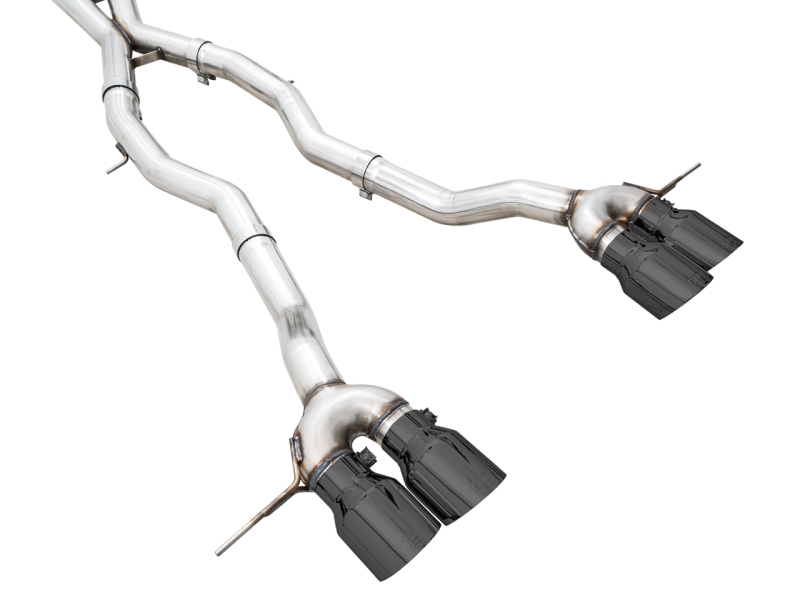 AWE Tuning 3020-42482 -AWE Track Edition Catback Exhaust for BMW G8X M3/M4 - Diamond Black Tips