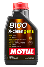Load image into Gallery viewer, Motul 1L Synthetic Engine Oil 8100 X-CLEAN Gen 2 5W40