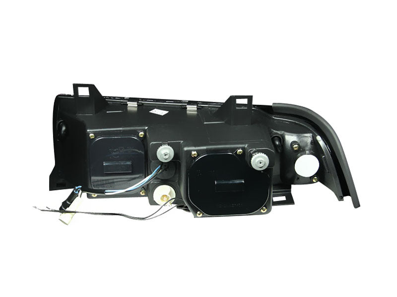 ANZO 121011 - 1992-1998 BMW 3 Series E36 Projector Headlights w/ Halo Black (CCFL) G2