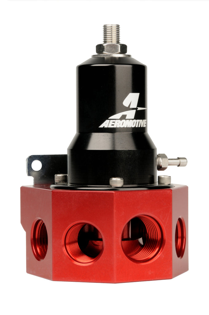 Aeromotive 13133 - Regulator - 30-120 PSI - .500 Valve - 4x AN-08 and AN-10 inlets / AN-10 Bypass