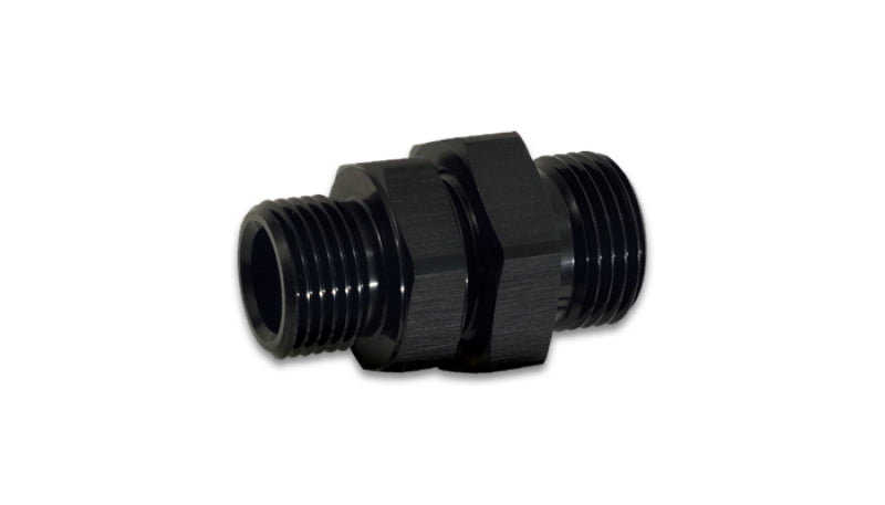 Vibrant 16983 - -10AN to -8AN ORB Male to Male Union Adapter - Anodized Black