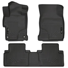Load image into Gallery viewer, Husky Liners FITS: 99441 - 2014 Honda Civic Sedan WeatherBeater Black Front &amp; 2nd Seat Floor Liners