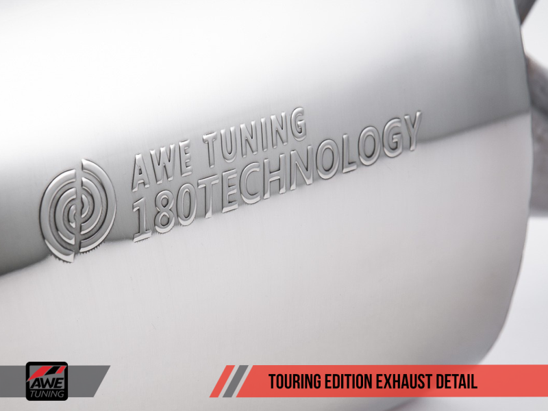 AWE Tuning 3015-22058 - Mk6 GLI 2.0T - Mk6 Jetta 1.8T Touring Edition Exhaust - Polished Silver Tips