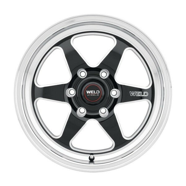 Weld S15670084P25 - S156 17x10 Ventura 6 Drag 6x139.7 ET25 BS6.50 Gloss BLK MIL DIA 106.1