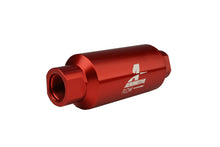 Load image into Gallery viewer, Aeromotive 12335 - In-Line Filter - AN-10 size - 40 Micron SS Element - Red Anodize Finish