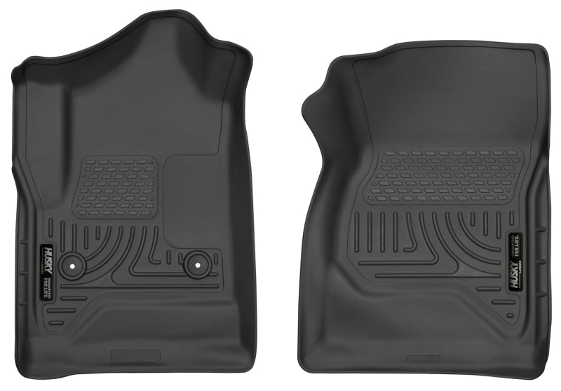 Husky Liners FITS: 18241 - 14 Chevrolet Silverado/GMC Sierra 1500 Weatherbeater Black Front Floor Liners