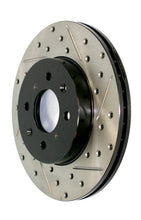 Load image into Gallery viewer, StopTech 14-15 Mini Cooper Base Slotted &amp; Drilled Rear Right Rotor