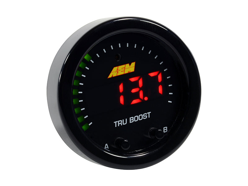 AEM 30-0352 - X-Series Tru-Boost Controller Gauge w/ Boost Control Solenoid 80PSIg Internal MAP Sensor