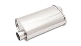 Vibrant 1125 - StreetPower Oval Muffler 5in x 9in x 15in - 2.25in inlet/outlet (Offset-Offset Same Side)