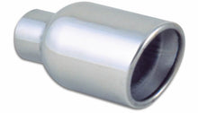 Load image into Gallery viewer, Vibrant 1303 - 4in Round SS Exhaust Tip (Double Wall Resonated Angle Cut Rolled Edge)