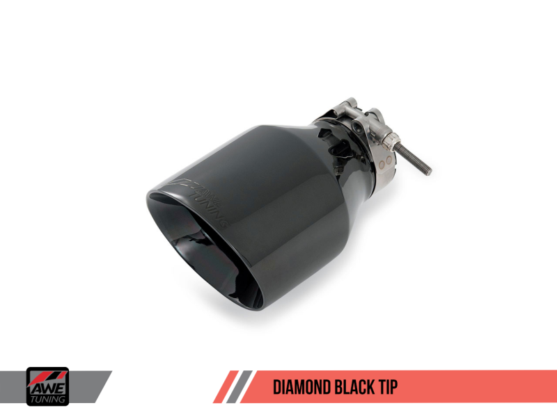 AWE Tuning 3015-33038 - Mk6 GTI Performance Catback - Diamond Black Round Tips