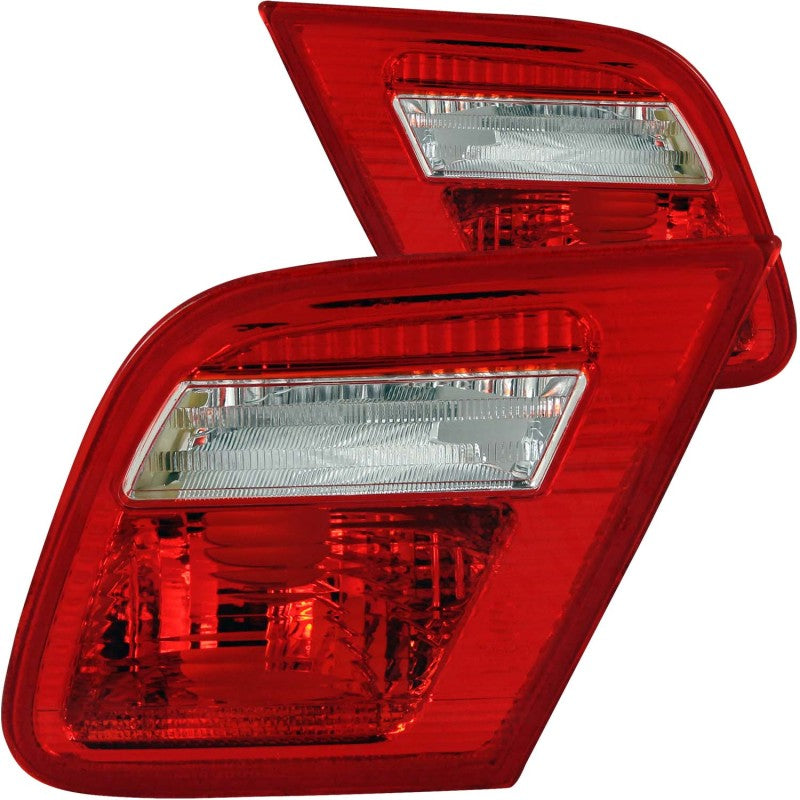 ANZO 221164 - 2000-2003 BMW 3 Series E46 Taillights Red/Clear - Inner