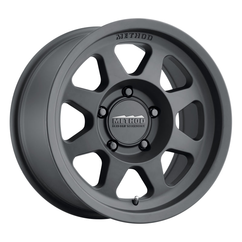 Method Wheels MR70178550500 -Method MR701 17x8.5 0mm Offset 5x5 71.5mm CB Matte Black Wheel