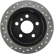 Load image into Gallery viewer, StopTech 14-15 Mini Cooper Base Slotted &amp; Drilled Rear Left Rotor