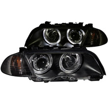 Load image into Gallery viewer, ANZO 121261 - 1999-2001 BMW 3 Series E46 Projector Headlights w/ Halo Black (CCFL)