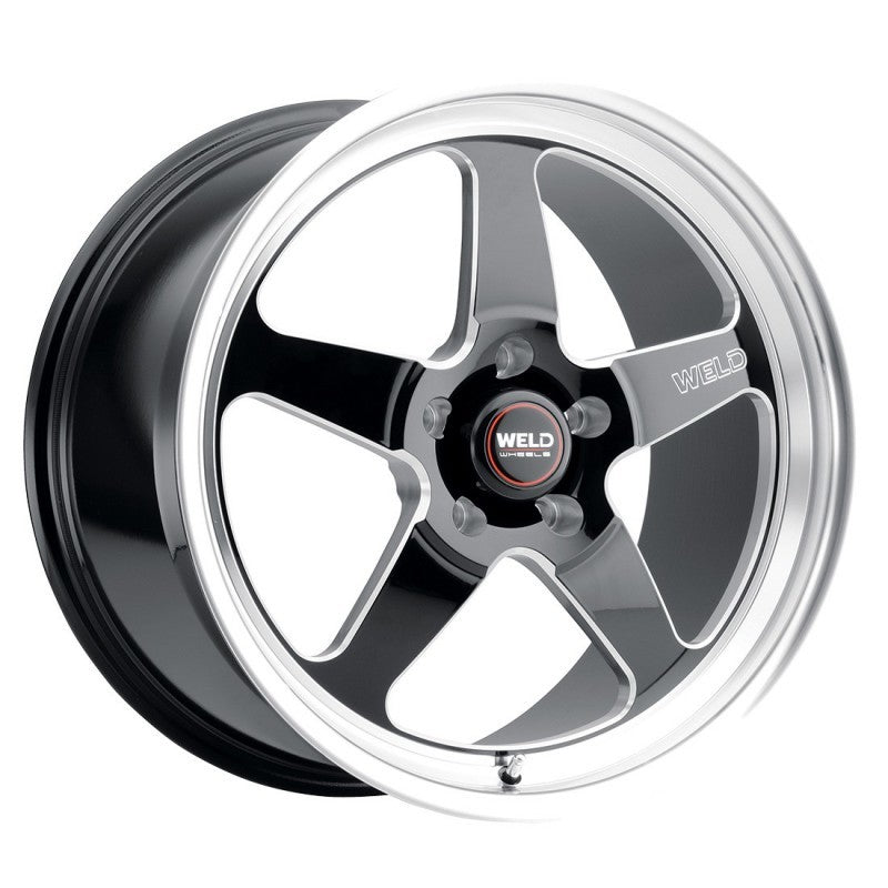 Weld S15588022P15 - S155 18x8 Ventura Drag 5x120 ET15 BS5.1 Gloss BLK MIL DIA 78.1