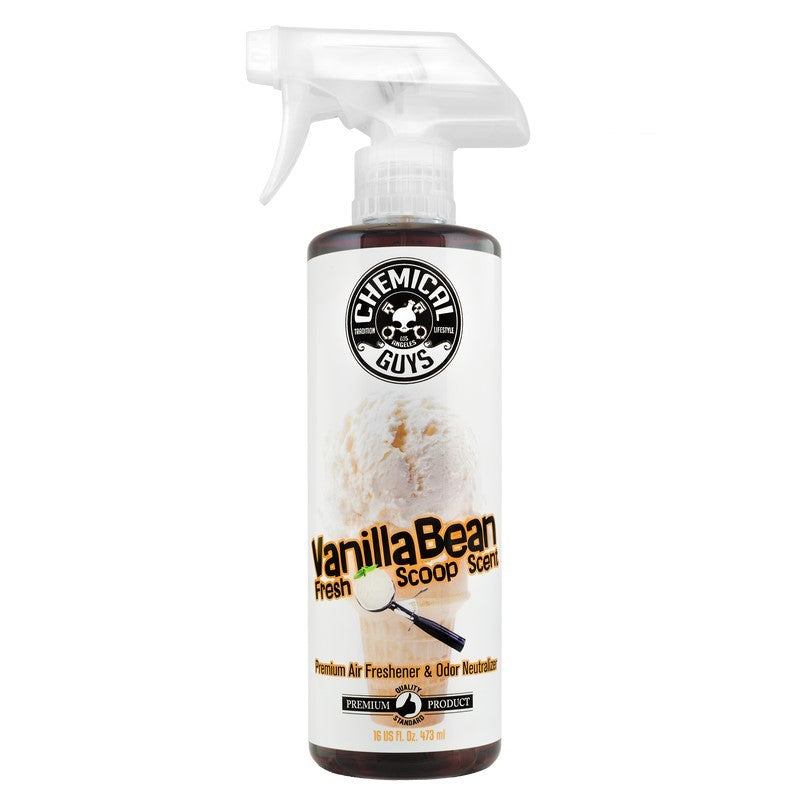 Chemical Guys AIR23116 - Vanilla Bean Air Freshener & Odor Eliminator - 16oz
