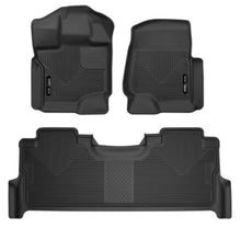 Load image into Gallery viewer, Husky Liners FITS: 2017 Ford F-250 Super Duty Crew Cab X-Act Contour Black Front &amp; Rear Floor Liners