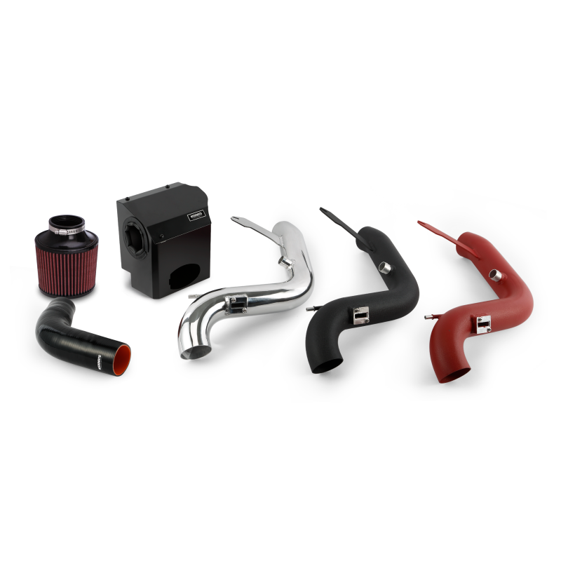 Mishimoto MMAI-FIST-14WRD - 14-15 Ford Fiesta ST 1.6L Performance Air Intake Kit - Wrinkle Red