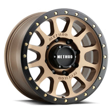 Load image into Gallery viewer, Method MR305 NV HD 18x9 +18mm Offset 8x170 130.81mm CB Method Bronze/Black Street Loc Wheel