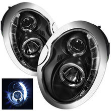 Load image into Gallery viewer, SPYDER 5011336 -Spyder Mini Cooper 02-06 Projector Headlights DRL Black High H1 Low H1 PRO-YD-MC02-DRL-BK