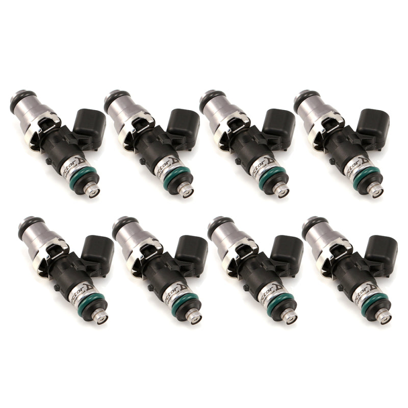 Injector Dynamics 1300.48.14.14.8 - 1340cc Injectors - 48mm Length - 14mm Grey Top - 14mm Lower O-Ring (Set of 8)