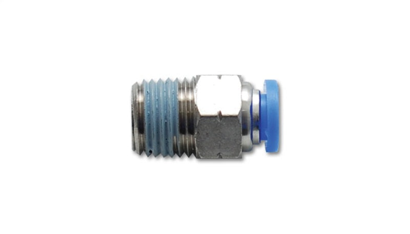 Vibrant 2664 - Male Straight Pneumatic Vacuum Fitting (1/4in NPT Thread) - for 1/4in (6mm) OD tubing