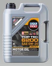 Load image into Gallery viewer, LIQUI MOLY 5L Top Tec 6200 Motor Oil 0W20