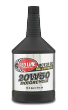 Load image into Gallery viewer, Red Line 20W50 Motorcycle Oil - Quart