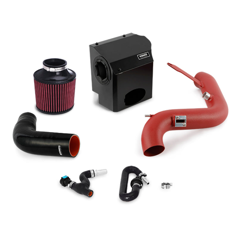 Mishimoto MMAI-FIST-16WRD - 2016 Ford Fiesta ST 1.6L Performance Air Intake Kit - Wrinkle Red